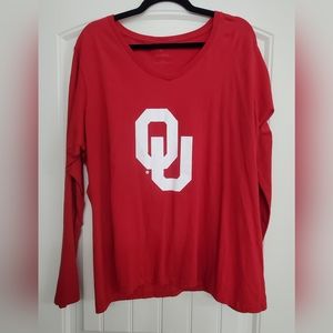 University of Oklahoma women's cut cotton tee, 3X